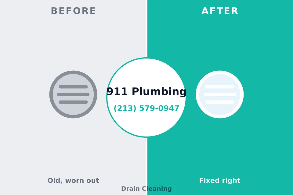 Before and after: plumbing repair Arden Hills, MN